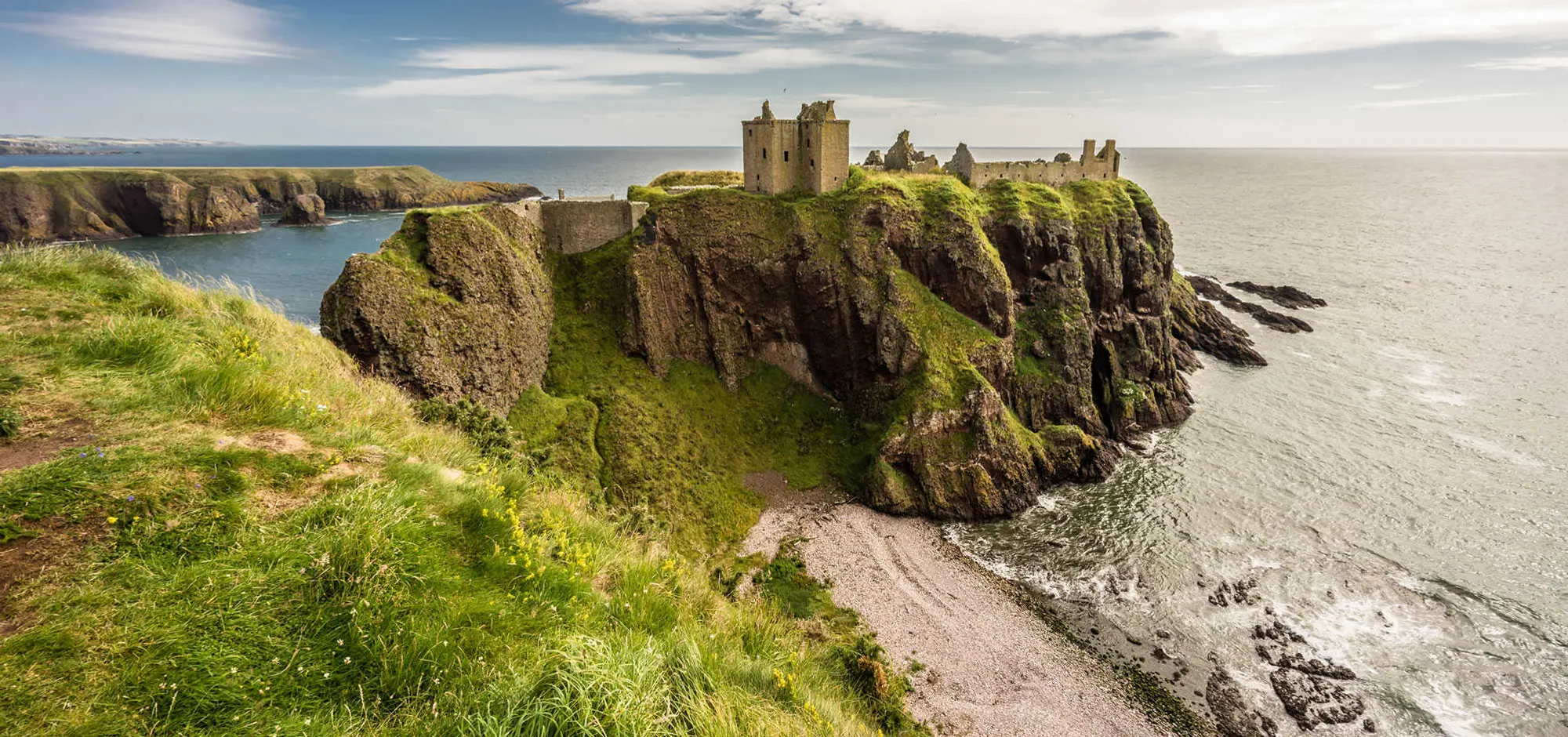 Dunnottar Castle on the coast